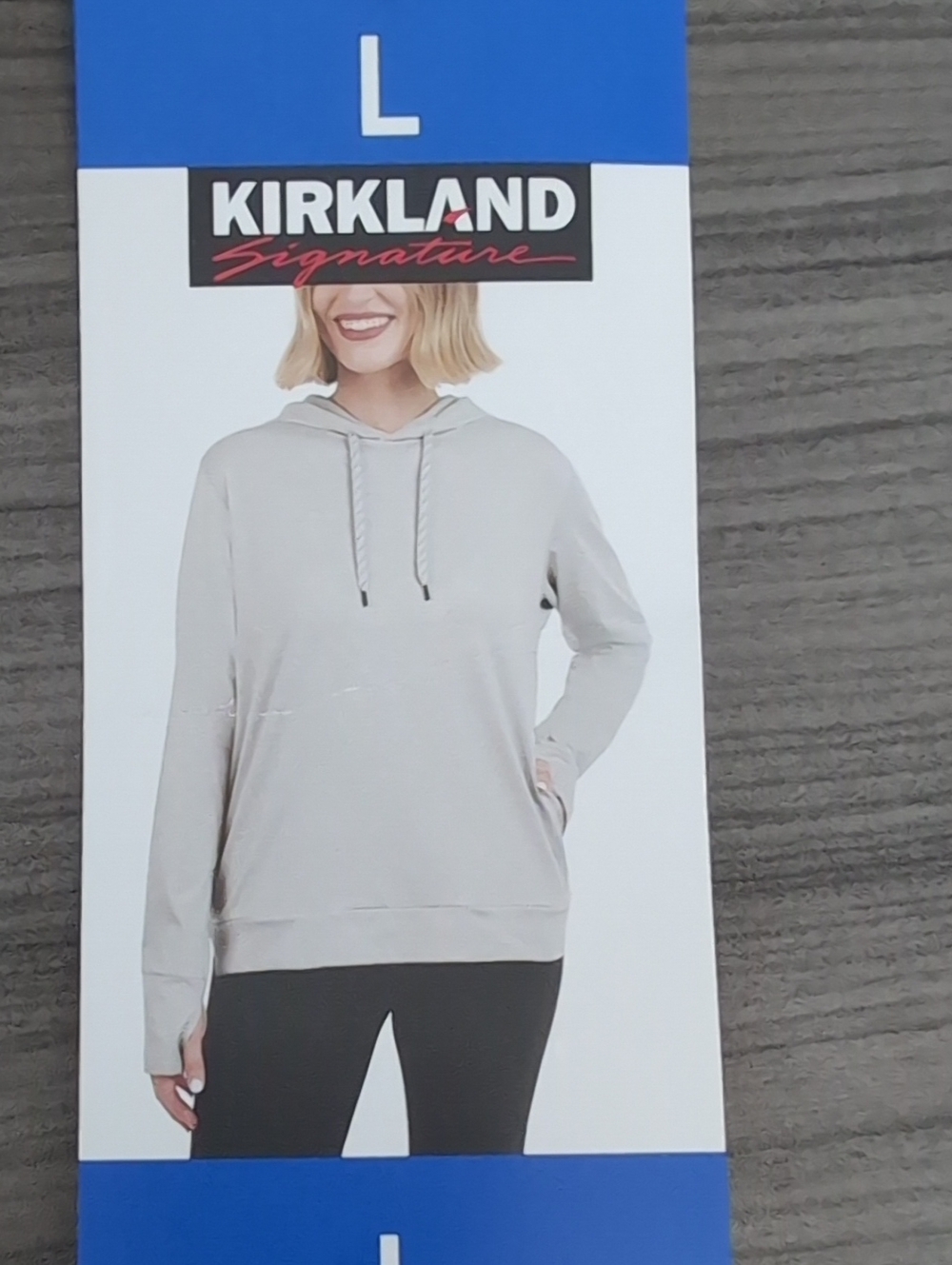 Kirkland Signature Light Gray Women's Pullover Hoodie
